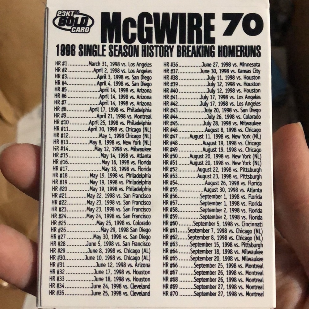 ⚾️McGwire-Sosa⚾️ - Picture 4 of 6
